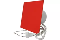 Air Roxy Badlüfter mit Anschlussdurchmesser 100 mm mit Zugschnur und Stecker - Kunststofffront rot