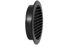 Lamellengitter kunststoff  Ø125 mm Schwarz - VR125M