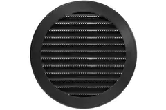 Lamellengitter kunststoff  Ø125 mm Schwarz - VR125M