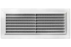 Lüftungsgitter rechteckig mit Grill Weiß 130x300mm VR1330