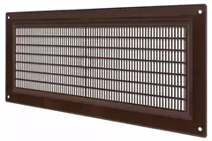 Lüftungsgitter rechteckig mit Grill 130x300 mm braun - VR1330B