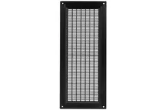 Lüftungsgitter Kunststoff rechteckig mit Grill 130x300 Schwarz - VR1330M