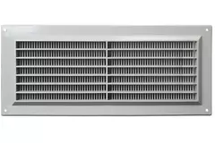 Lüftungsgitter rechteckig mit Grill Grau 130x300mm VR1330P