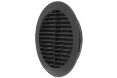 Lamellengitter kunststoff  Ø150 mm Schwarz - VR150M