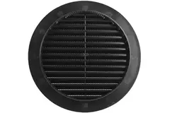 Lamellengitter kunststoff  Ø150 mm Schwarz - VR150M