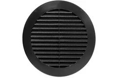 Lamellengitter kunststoff  Ø150 mm Schwarz - VR150M