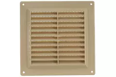 Lüftungsgitter rechteckig mit Grill 150x150 mm beige - VR1515Y