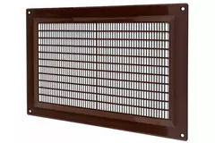 Lüftungsgitter rechteckig mit Grill 250x170 mm braun - VR2517B
