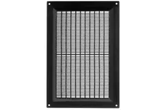 Lüftungsgitter Kunststoff rechteckig mit Grill 250x170 Schwarz - VR2517M