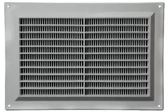 Lüftungsgitter rechteckig mit Grill Grau 250x170mm VR2517P