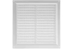 Lüftungsgitter quadratisch mit Insektenschutz Weiß 250x250mm VR2525