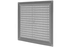 Lüftungsgitter quadratisch mit Grill Grau 250x250mm VR2525P