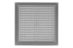 Lüftungsgitter quadratisch mit Grill Grau 250x250mm VR2525P