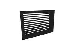 Wandgitter 500x200 Aluminium mit Klemmfedern und festen Lamellen - Mischfarbe RAL 9005