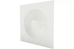 Dralldurchlass quadratisch 600x600 feste Lamellen 500 mm - Mischfarbe RAL 9010