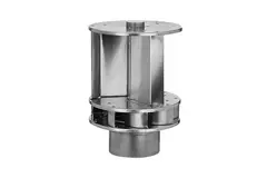 Windgetriebener Savonius-Dachventilator aus Aluminium, 125 mm