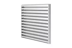 Grille extérieure 300x300 en aluminium avec lames fixes