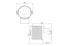 Ubbink Air Excellent 34C Ventiladapter 125 1x90°