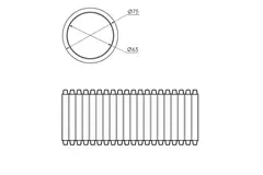 Ubbink Air Excellent 50 Meter flexibles Rohr 34C 75 63