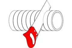 Isoliertes Lüftungsrohr EPS 1 Meter Durchmesser 200mm