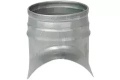 Wickelfalz Sattelstück Ø 80mm - 80mm (90°) - Galvanisiert (nicht SAFE)