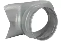 Wickelfalz Sattelstück Ø 80mm - 80mm (90°) - Galvanisiert (nicht SAFE)